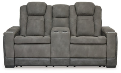 Next-Gen DuraPella Power Reclining Loveseat with Console - Furniture House (VA)