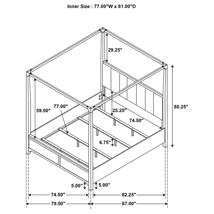 Gran Park Canopy Panel Bed - Furniture House (VA)