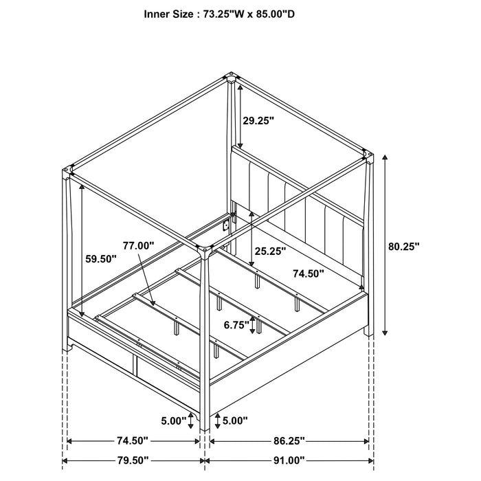Gran Park Canopy Panel Bed - Furniture House (VA)