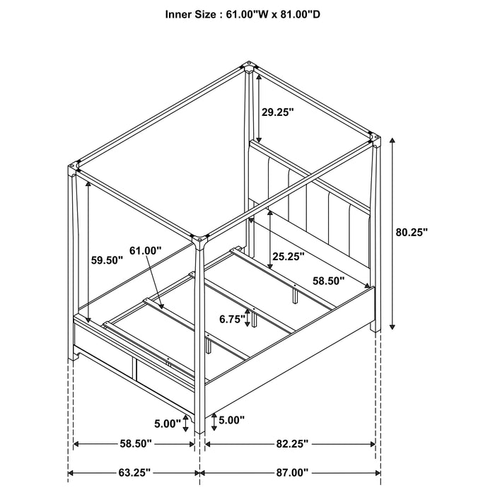 Gran Park Canopy Panel Bed - Furniture House (VA)