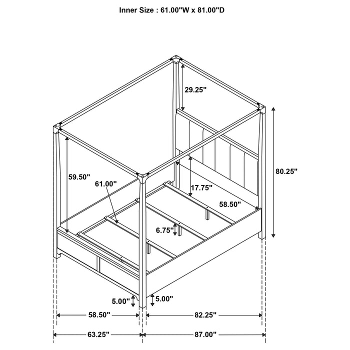 Gran Park Canopy Panel Bed - Furniture House (VA)