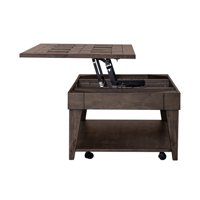 Arrowcreek Lift Top Cocktail Table in Weathered Stone - Furniture House (VA)