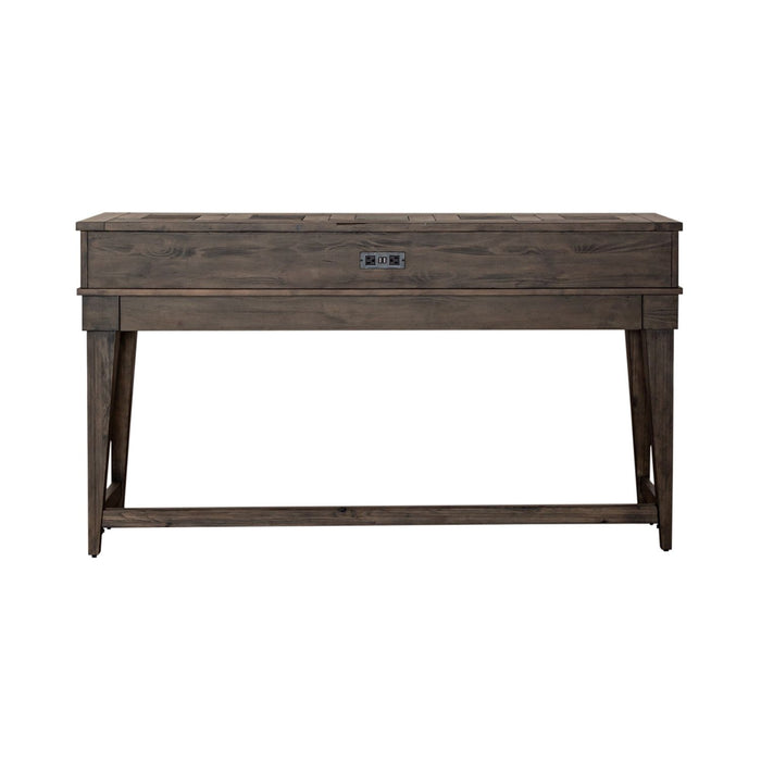 Arrowcreek Console Bar Table in Weathered Stone - Furniture House (VA)