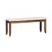 Santa Rosa II Upholstered Bench in Antique Honey - Furniture House (VA)