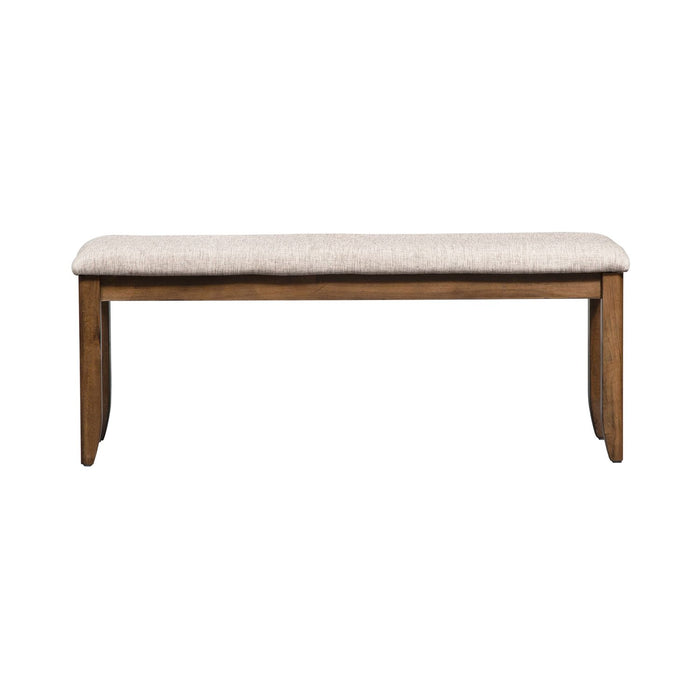 Santa Rosa II Upholstered Bench in Antique Honey - Furniture House (VA)