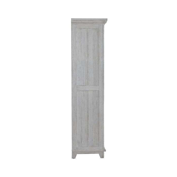 River Place Armoire in Riverstone White and Tobacco - Furniture House (VA)