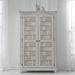 River Place Armoire in Riverstone White and Tobacco image