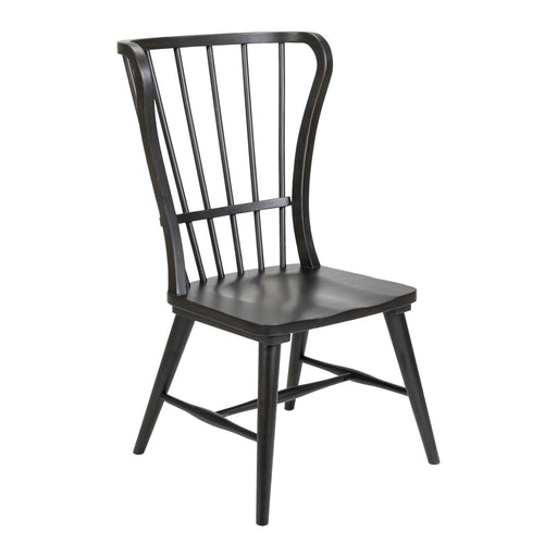 River Place Windsor Back Side Chair - Black (RTA) - Furniture House (VA)