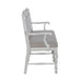 River Place Panel Back Bench in Riverstone White & Tobacco - Furniture House (VA)