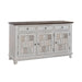 River Place Accent Server in Riverstone White & Tobacco - Furniture House (VA)