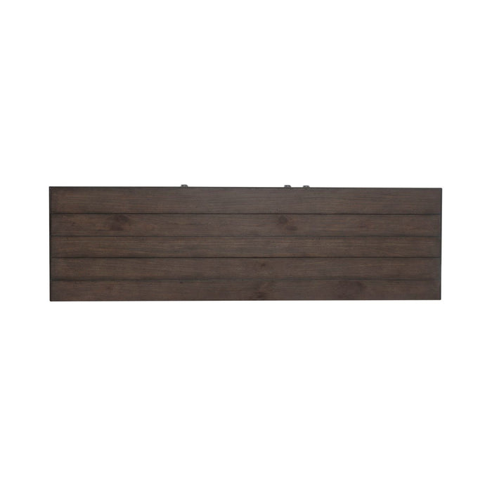 River Place Accent Server in Riverstone White & Tobacco - Furniture House (VA)