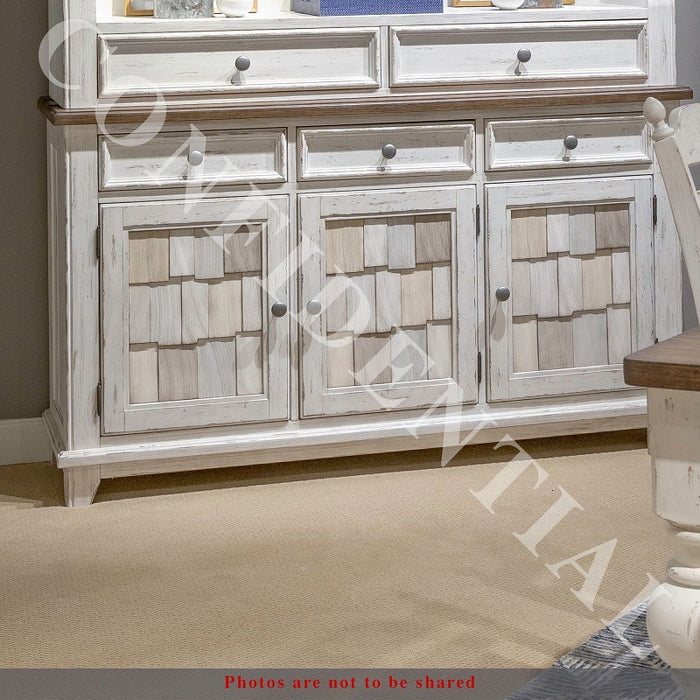Liberty Furniture River Place Accent Server in Riverstone White & Tobacco image