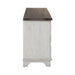 River Place Entertainment Console in Riverstone White/Tobacco - Furniture House (VA)