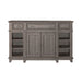 River Place Breakfront Server in Riverstone Gray & Tobacco - Furniture House (VA)