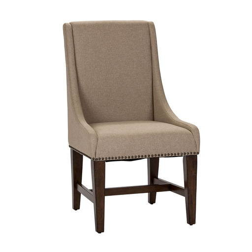 Armand Upholstered Side Chair in Antique Brownstone (Set of 2) - Furniture House (VA)