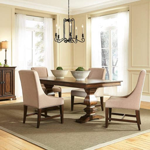 Liberty Furniture Armand Trestle Table in Antique Brownstone 242-4206 image