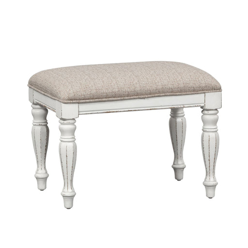 Magnolia Manor Accent Bench in Antique White - Furniture House (VA)