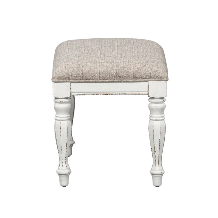 Magnolia Manor Accent Bench in Antique White - Furniture House (VA)