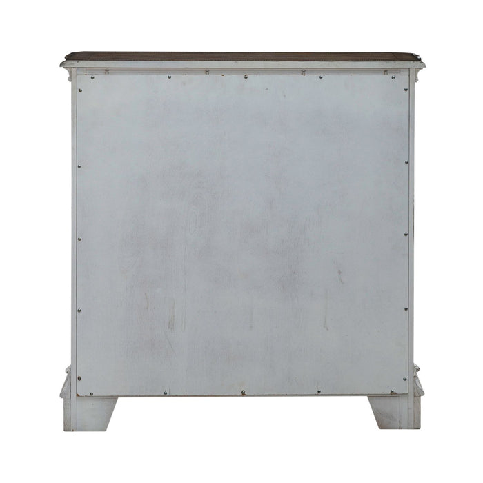 Magnolia Manor Accent Cabinet in Antique White & Weathered Bark EST SHIP TIME APPX 4 WEEKS - Furniture House (VA)