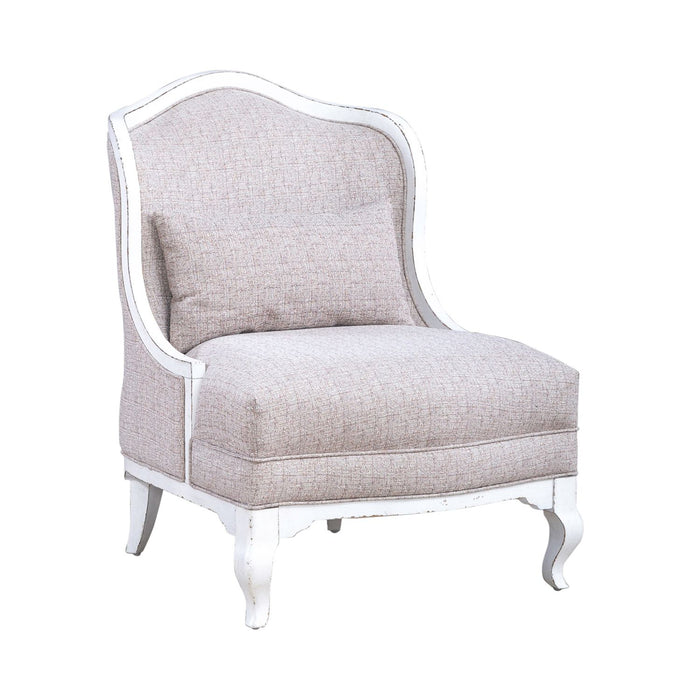Magnolia Manor Upholstered Accent Chair in Antique White - Furniture House (VA)