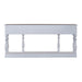 Magnolia Manor 72 Inch Hall Console Table in Antique White Base w/ Weathered Bark Tops - Furniture House (VA)
