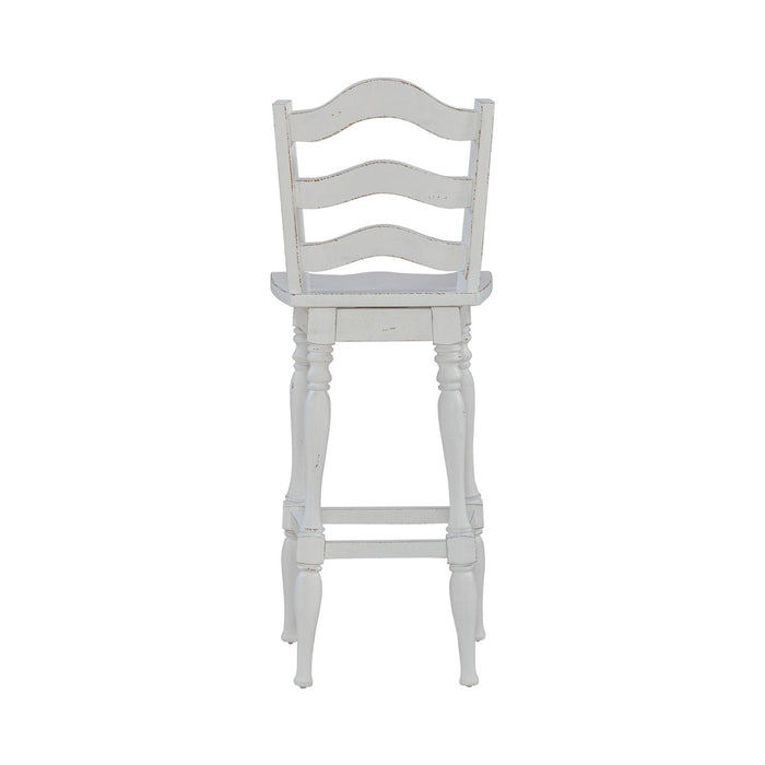 Magnolia Manor Ladderback Swivel Bar Stool image