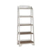 Magnolia Manor Leaning Pier Bookcase in Antique White & Weathered Bark - Furniture House (VA)