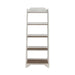 Magnolia Manor Leaning Pier Bookcase in Antique White & Weathered Bark - Furniture House (VA)
