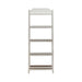 Magnolia Manor Leaning Pier Bookcase in Antique White & Weathered Bark - Furniture House (VA)
