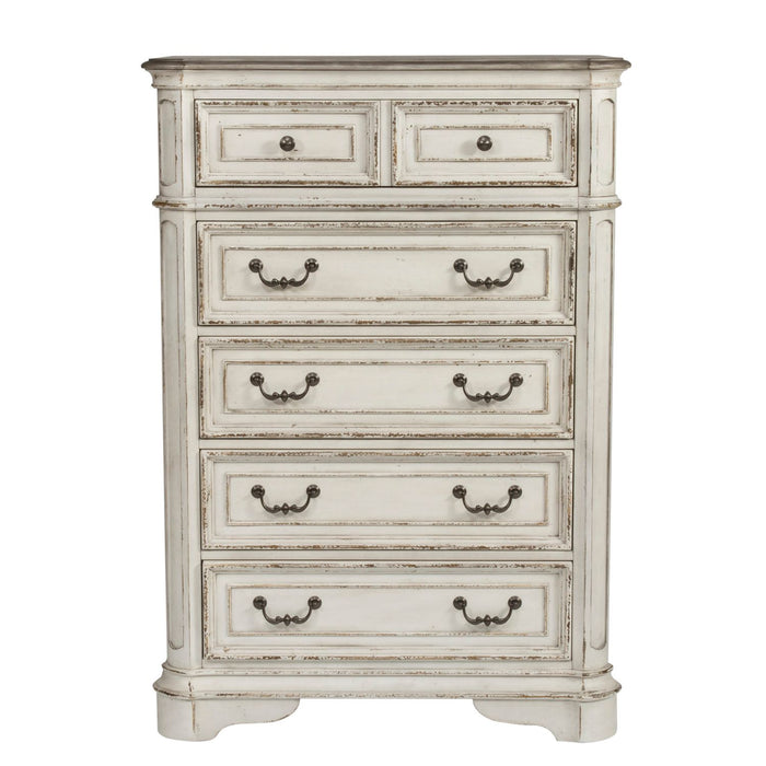 Magnolia Manor King California Panel Bed, Dresser & Mirror, Chest, Night Stand image