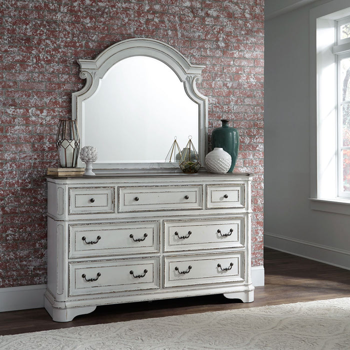 Magnolia Manor Panel Bed, Dresser & Mirror, Chest, Night Stand image