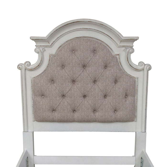 Magnolia Manor Twin Upholstered Bed in Antique White - Furniture House (VA)