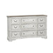 Magnolia Manor Leg 9 Drawer Dresser in Antique White image
