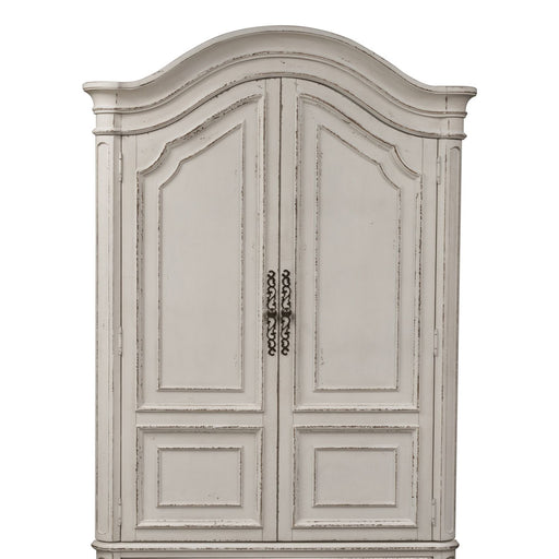 Magnolia Manor Armoire in Antique White/B - Furniture House (VA)