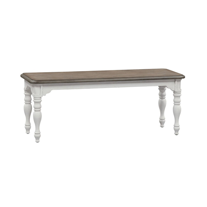 Magnolia Manor Dining Bench (RTA) in Antique White - Furniture House (VA)