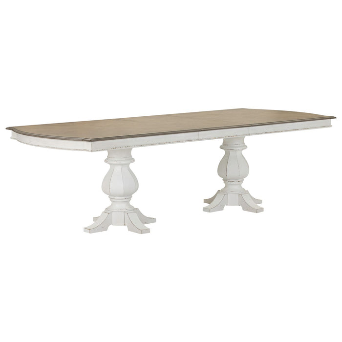 Magnolia Manor Double Pedestal Table Set