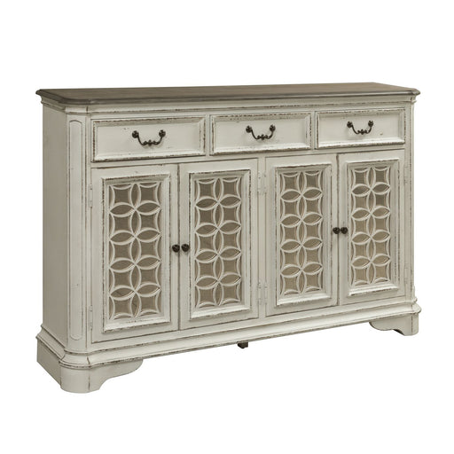 Magnolia Manor Hall Buffet in Antique White - Furniture House (VA)