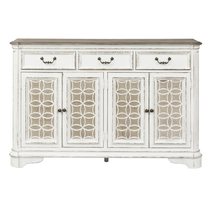 Magnolia Manor Hall Buffet in Antique White - Furniture House (VA)