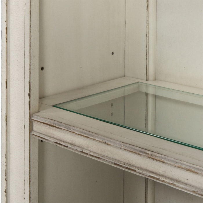 Liberty Magnolia Manor Credenza with Hutch in Antique White