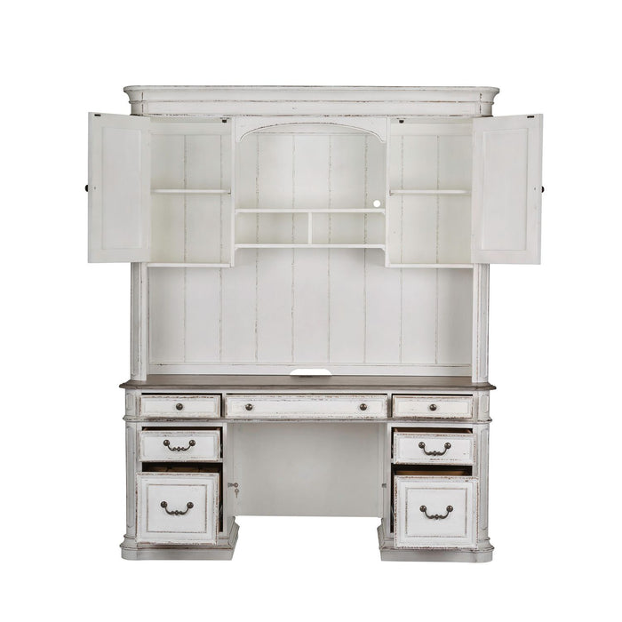 Magnolia Manor Credenza & Hutch - Furniture House (VA)