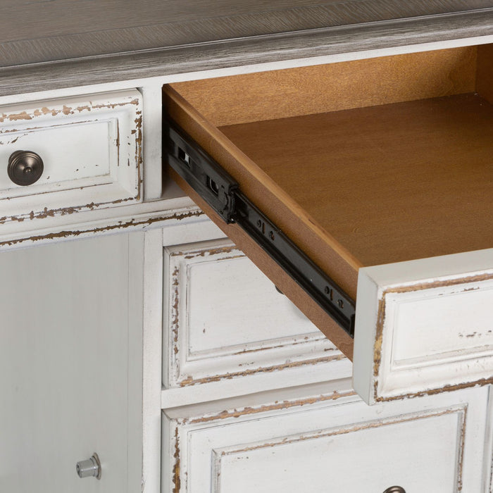 Magnolia Manor Credenza & Hutch - Furniture House (VA)