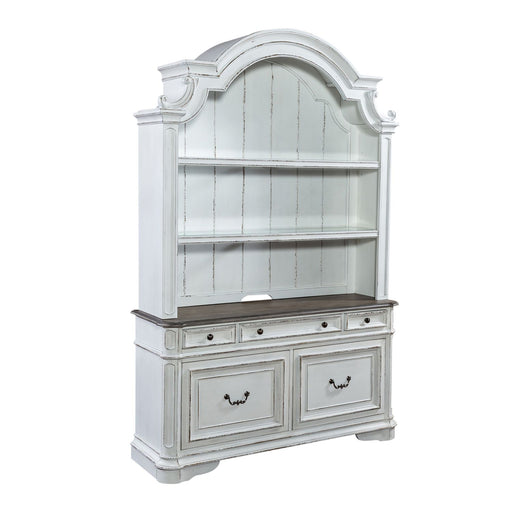 Magnolia Manor Opt Credenza & Hutch - Furniture House (VA)