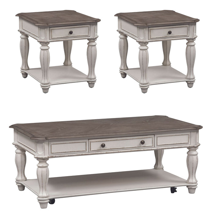 Magnolia Manor 3 Piece Set (1-Cocktail 2-End Tables) - Furniture House (VA)