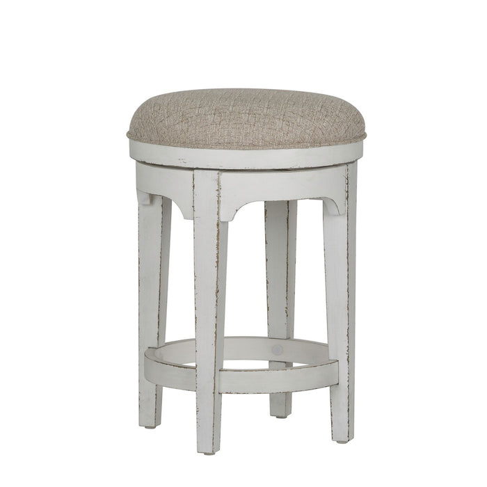 Magnolia Manor Console Swivel Stool in Antique White image