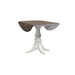 Magnolia Manor Drop Leaf Table in Antique White Base w/ Weathered Bark Tops - Furniture House (VA)