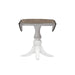Magnolia Manor Drop Leaf Table in Antique White Base w/ Weathered Bark Tops - Furniture House (VA)