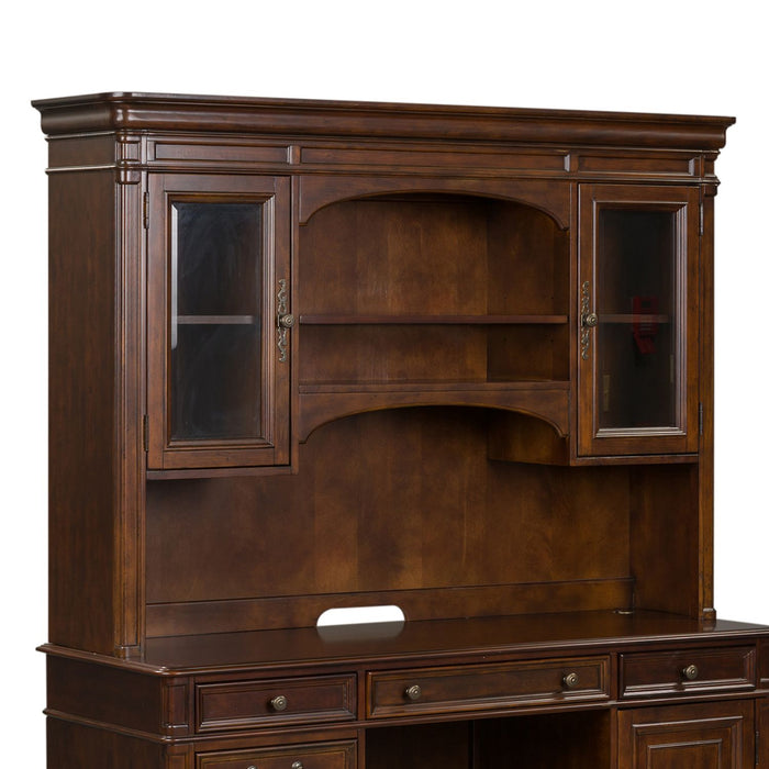 Brayton Manor Jr Executive Credenza Hutch in Cognac - Furniture House (VA)
