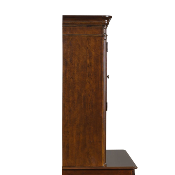 Brayton Manor Jr Executive Credenza Hutch in Cognac - Furniture House (VA)