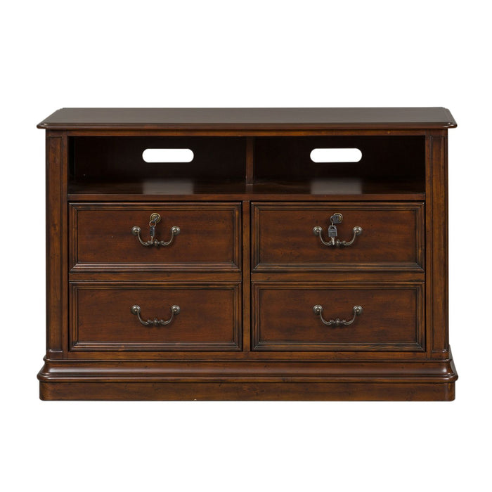 Brayton Manor Jr Executive Media Lateral File in Cognac - Furniture House (VA)