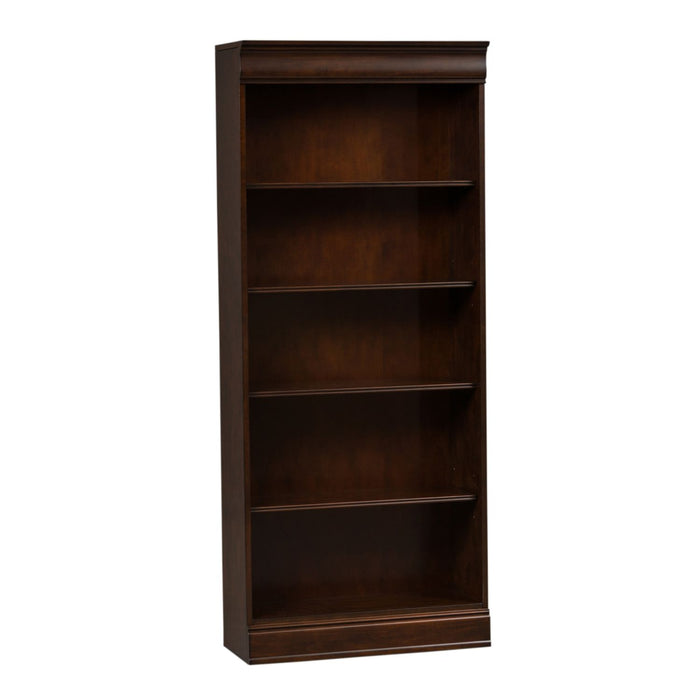 Brayton Manor Jr Executive 72 Inch Bookcase (RTA) in Cognac - Furniture House (VA)